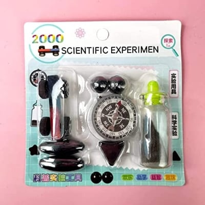 Picture of 8 PCS Science Experiment Magnets KIT for Education Science Experiment Tools with Magnet Powder Including Oval Ball/Ball/Star.-Multicolor