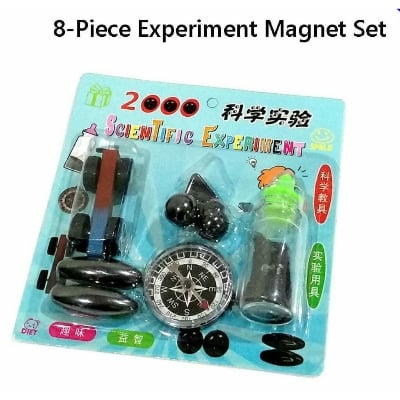 Picture of 8 PCS Science Experiment Magnets KIT for Education Science Experiment Tools with Magnet Powder Including Oval Ball/Ball/Star.-Multicolor