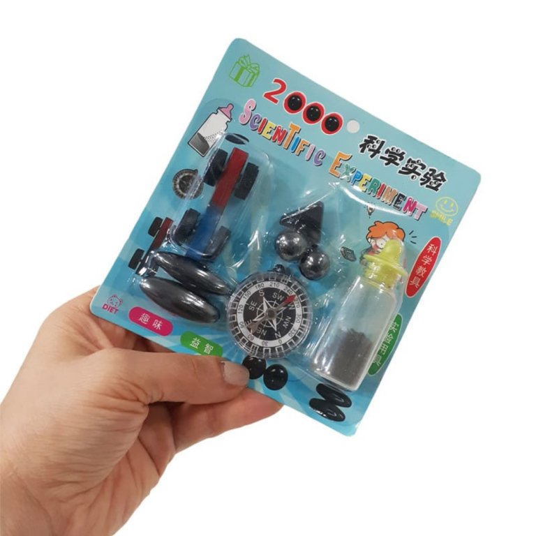 Picture of 8 PCS Science Experiment Magnets KIT for Education Science Experiment Tools with Magnet Powder Including Oval Ball/Ball/Star.-Multicolor