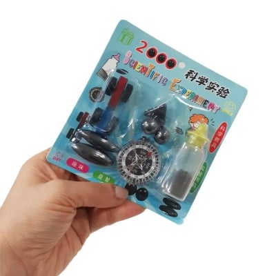 Picture of 8 PCS Science Experiment Magnets KIT for Education Science Experiment Tools with Magnet Powder Including Oval Ball/Ball/Star.-Multicolor