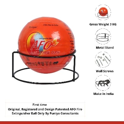 Picture of Auto Fire Ball price in Bangladesh | AFO Fire Ball- fire extinguisher -auto fire extinguisher-Red