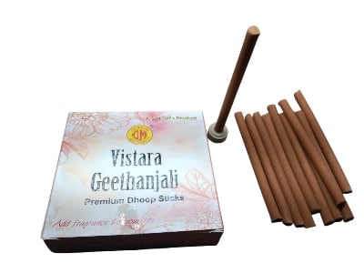 Picture of Vistara Geethanjali Premium Dhoop Incense Sticks - Om Brand-Pink