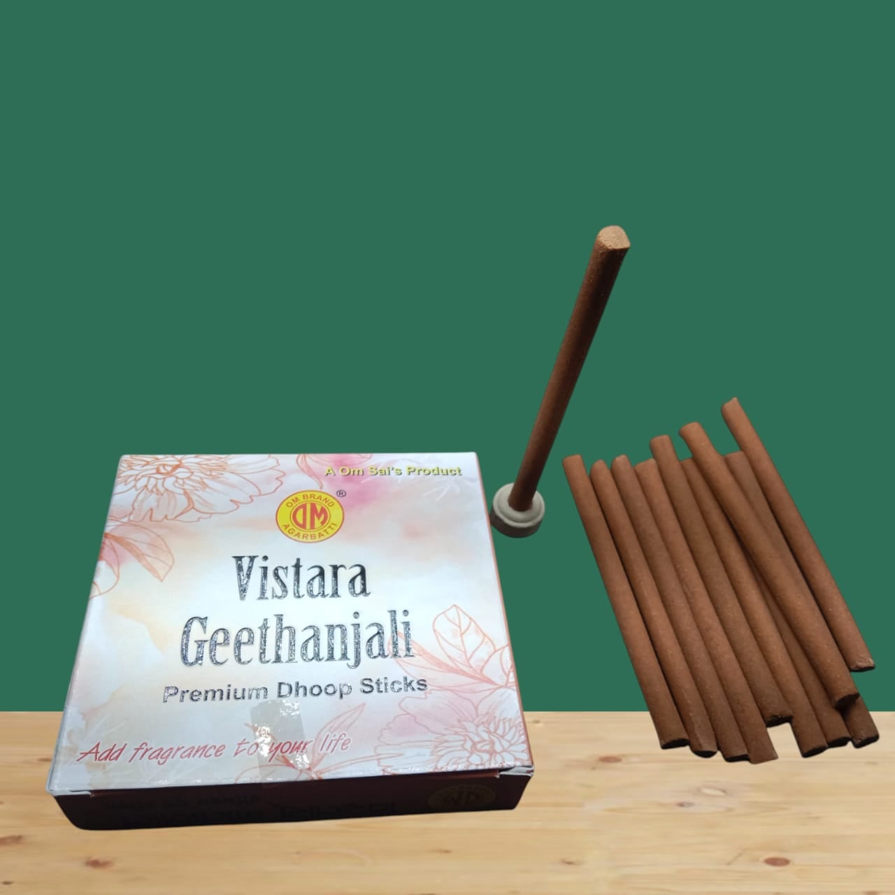 Picture of Vistara Geethanjali Premium Dhoop Incense Sticks - Om Brand-Pink