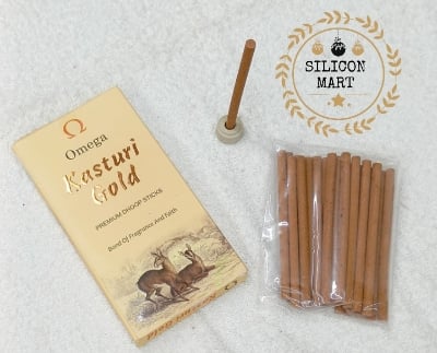 Picture of Omega Kasturi Gold Premium Dhoop Sticks-Multicolor