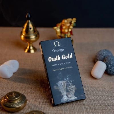 Picture of Oudh Gold Premium Bambooless Dhoop Sticks Omega Incense-Multicolor
