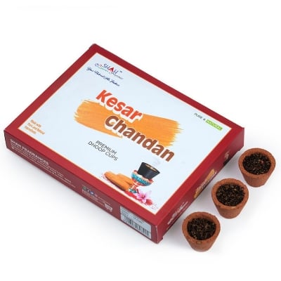 Picture of Shah Fragrances Premium Kesar Chandan Sambrani Cup Dhoops-Grey
