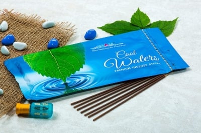 Picture of Shah Fragrances Cool Water Zipper Pack Incense Stick Agarbatti-Blue