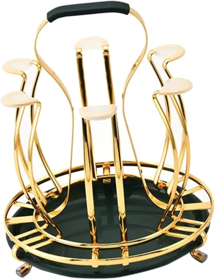Picture of Glass Stand Rack Holder Stainless Steel,Stainless Steel Dining Table Glass,Mug,Cup Rack Stand Holder-Gold