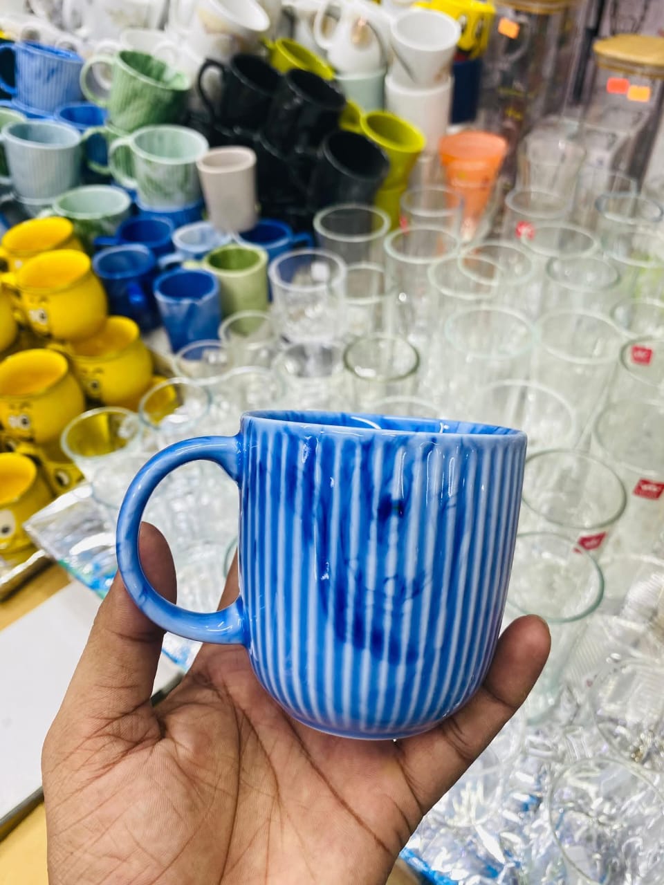 Picture of Exclusive mug collection Drinking water coffee tea ceramic mug marbel color ( 200ml ,350ml size)-Multicolor