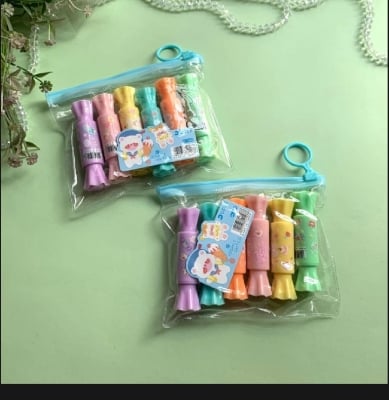 Picture of Kawaii Double headed Candy highlighters 6pc Set-Multicolor