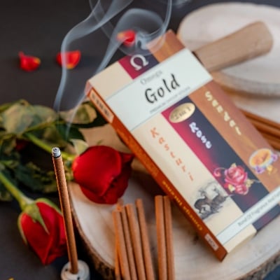 Picture of Omega Gold 3 in 1 Bambooless Dhoop Sticks-Multicolor