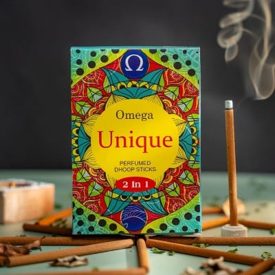 Picture of Omega Unique 2 in 1 Perfumed Dhoop Sticks-Multicolor