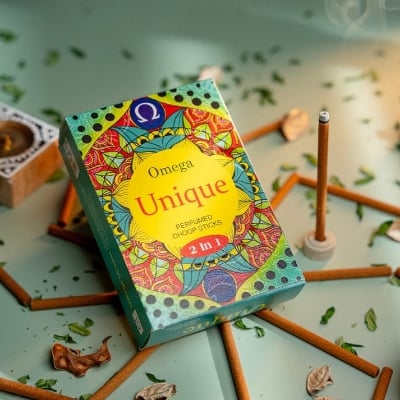 Picture of Omega Unique 2 in 1 Perfumed Dhoop Sticks-Multicolor