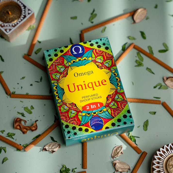 Picture of Omega Unique 2 in 1 Perfumed Dhoop Sticks-Multicolor