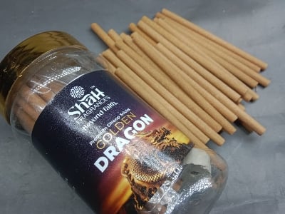 Picture of Shah Fragrances Golden Dragon Premium Dhoop Sticks (New Edition)-Grey