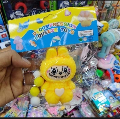 Picture of Labubu Face Changing Doll For Kids - Labubu Key Chains - Enjoying Labubu Key Chains-Multicolor