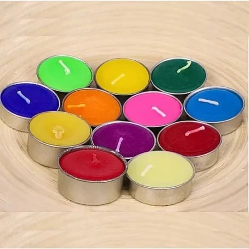 Picture of Romantic Tealight Candles Pack of 10 PCS |-Multicolor