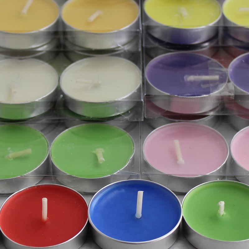 Picture of Romantic Tealight Candles Pack of 10 PCS |-Multicolor