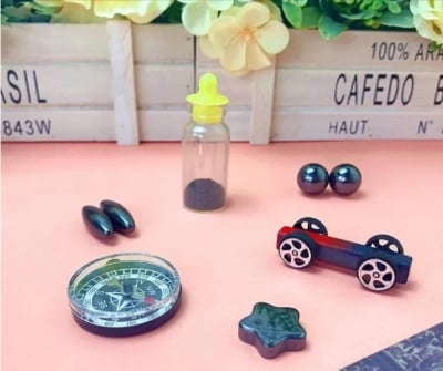 Picture of Science Experiment Magnets KIT for Education Science Experiment Tools with Magnet Car, Compass, Singing Magnets and more |-Multicolor