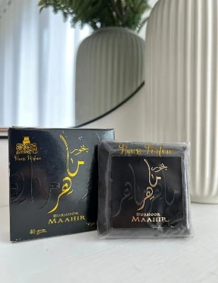 Picture of Ard Al Zaffran ThumbnailArd Al Zaffran  Thumbnail  Thumbnail  Thumbnail  Thumbnail  Thumbnail  Thumbnail  Previous Next   Share | Bukhoor MAAHIR Incense (40gm) by Ard Al Zaafaran-Multicolor
