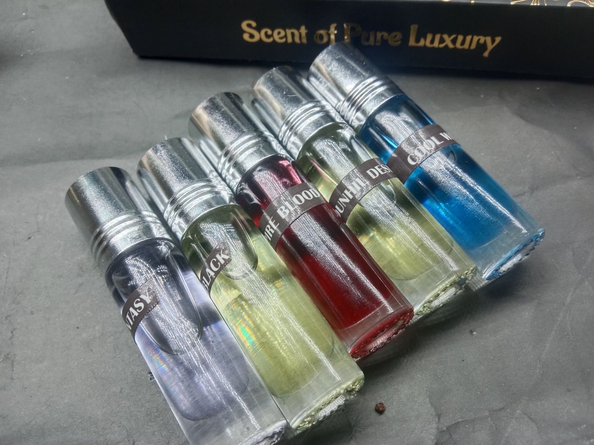 Picture of 5 Piece Different Flavor Perfume Combo Package । Offer only for Eid, 6 ml each, total 30 ml Attar-Body