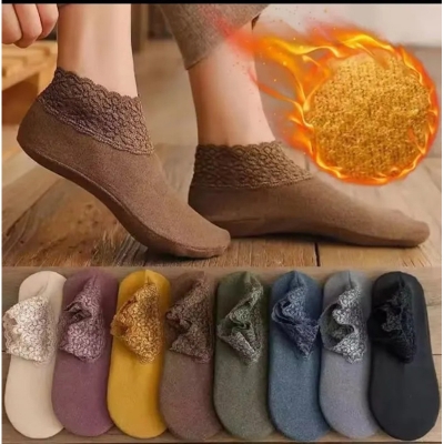 Picture of Winter Warmer Women Thicken Wool Cashmere Snow Socks ,Seamless Floor Sleeping Socks