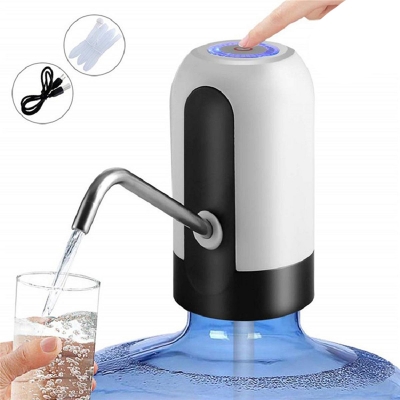 Picture of Automatic Bottle Water Pump Dispenser, Automatic Rechargeable Electric Water Dispenser, Water Bottle Pump, Automatic Water Dispenser, USB charging automatic water pump with water dispenser