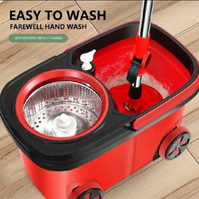 Picture of 360° Smart Spin BMW Mop Bucket Set with Extra Pad & Hard-stain cleaning brush