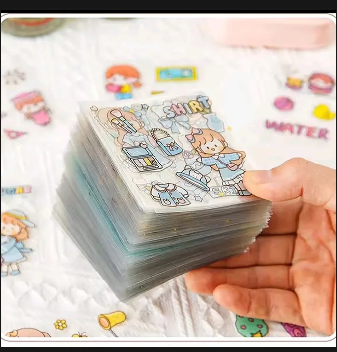 Picture of Cute Girl Theme Kawaii Stickers 200 Sheets Cute Washi Stickers for Project(200 Sheets) |-Pink