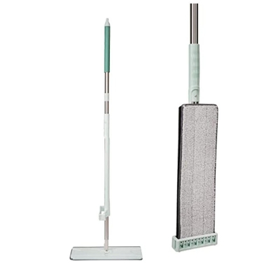 Picture of Konco Mop Floor Cleaning Microfiber Mop Squeeze Flat Mop 360 Rotation Spin Mop Wet/Dry Floor Cleaning Hand Wash Free
