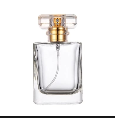 Picture of Empty Perfume Atomizer Refillable Spray Bottle 30ml 1pcs - Transparent Glass Square Shape |-Multicolor