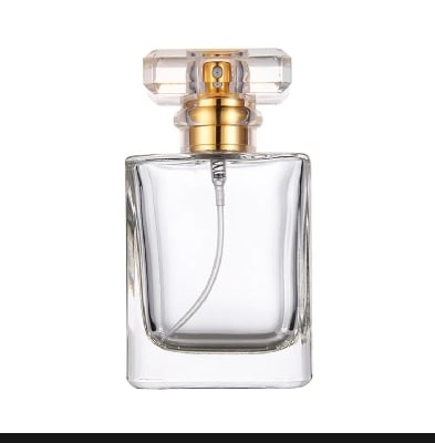 Picture of Empty Perfume Atomizer Refillable Spray Bottle 30ml 1pcs - Transparent Glass Square Shape |-Multicolor