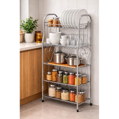 Picture of Premium Stainless Steel (ss) 5Layer Kitchen Dish Rack