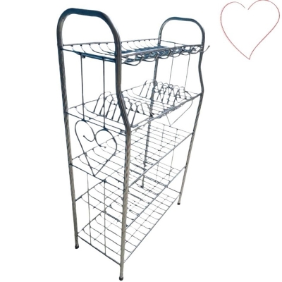 Picture of 2 Layer Dish Drainer Rack Stainless Steel