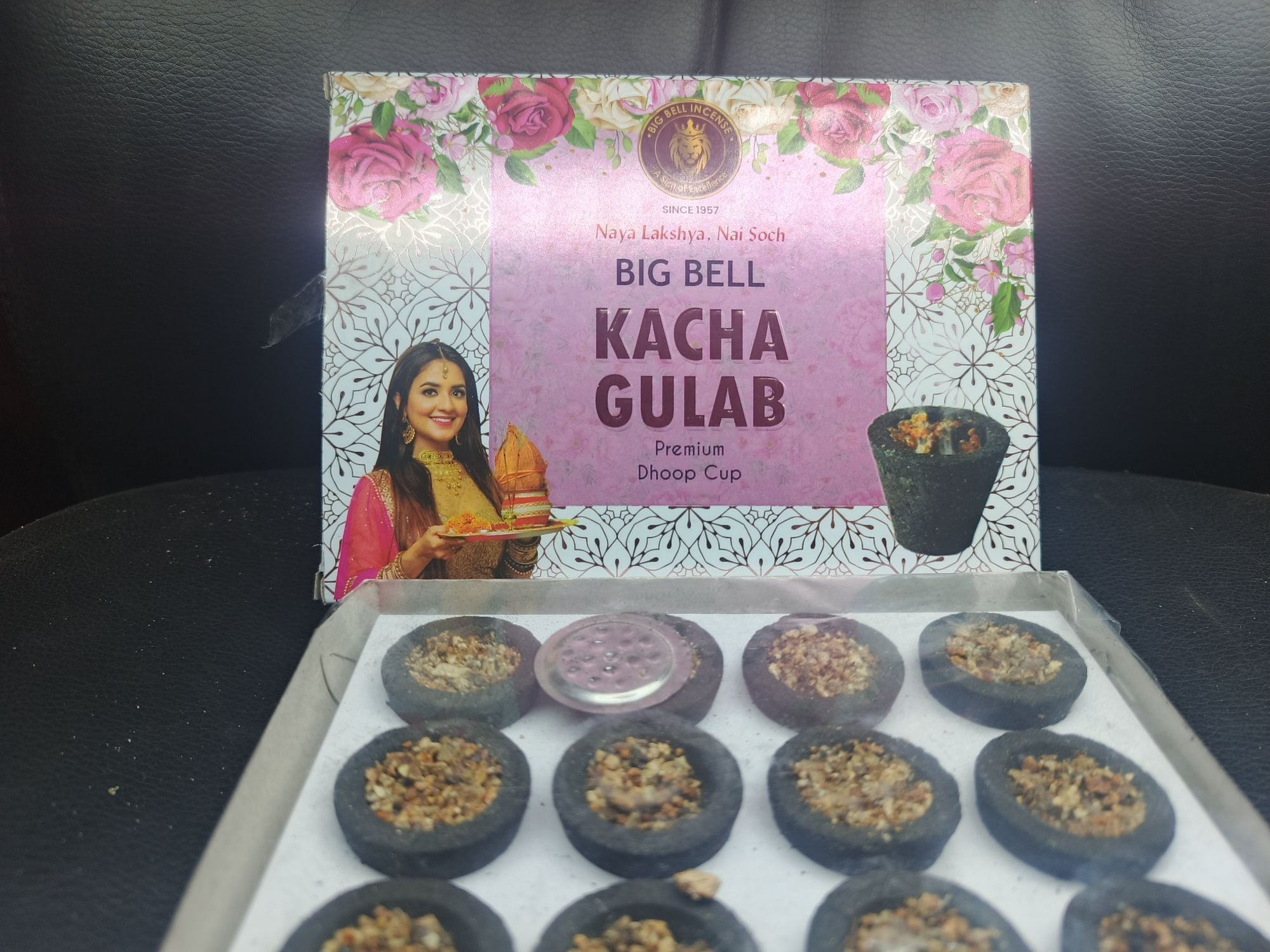 Picture of Kacha Gulab Premium Dhoop Sticks by Big Bell Incense-Multicolor