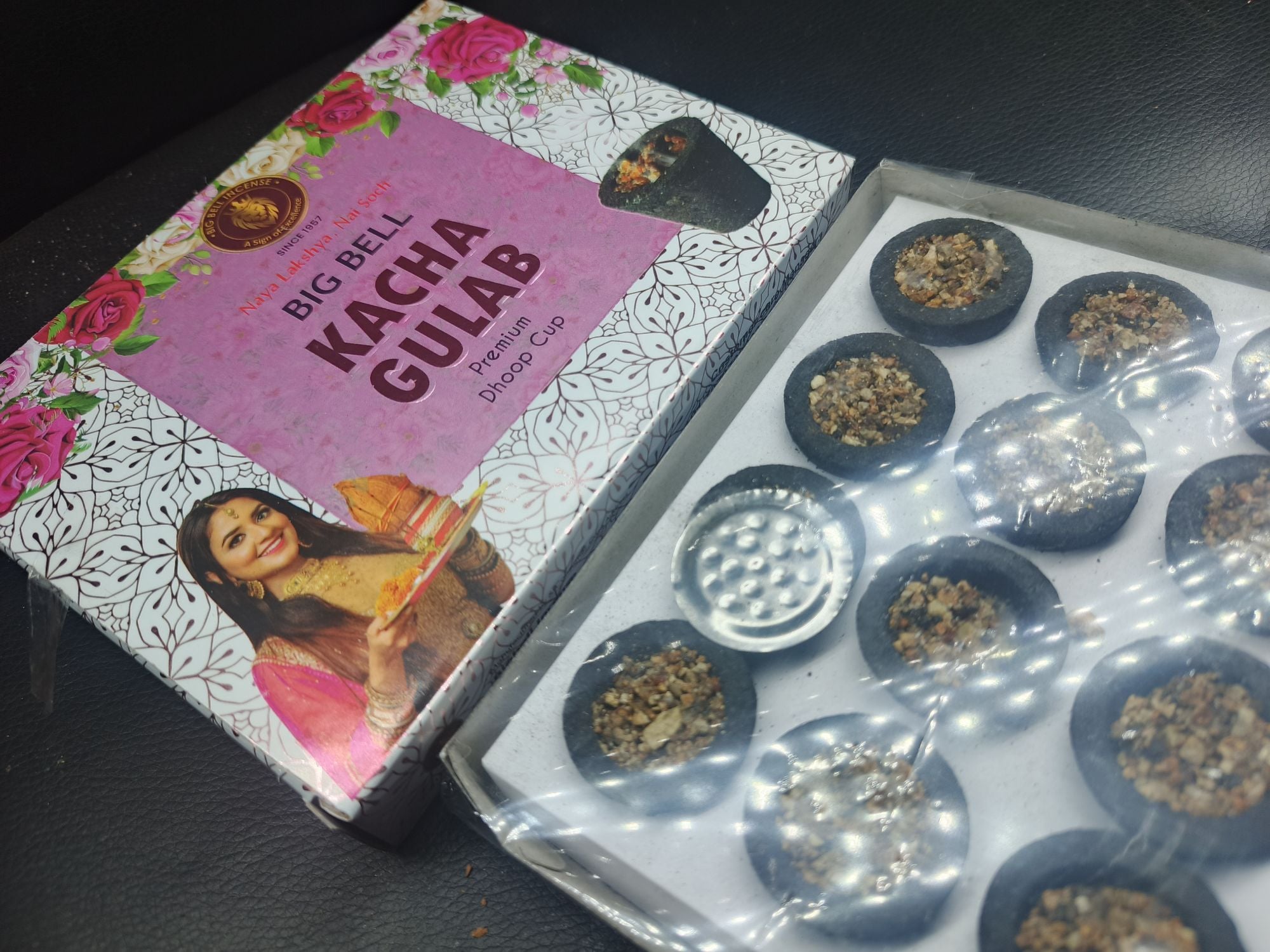 Picture of Kacha Gulab Premium Dhoop Sticks by Big Bell Incense-Multicolor