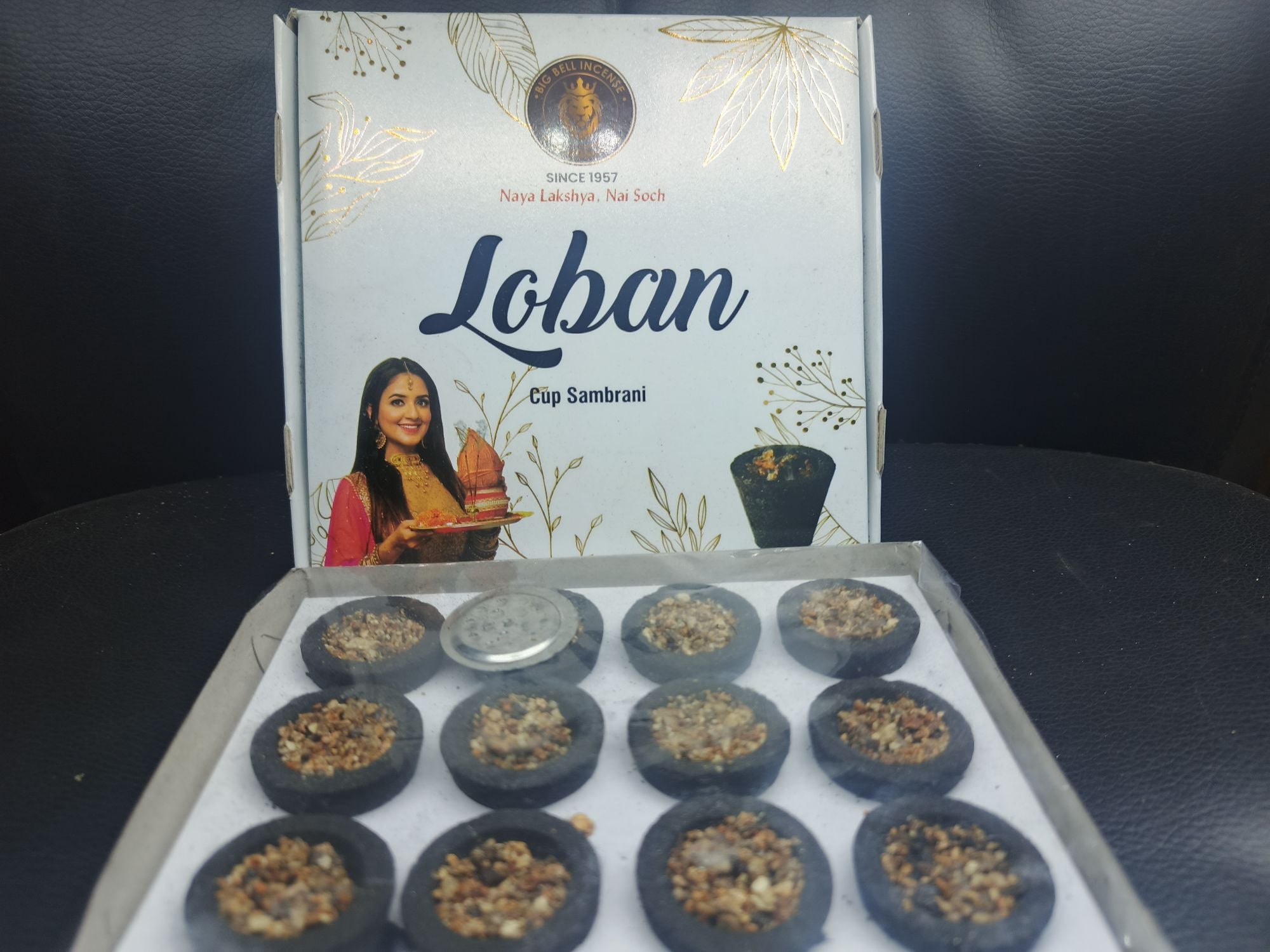 Picture of Loban Premium Dhoop Cup by Big Bell Incense-Multicolor