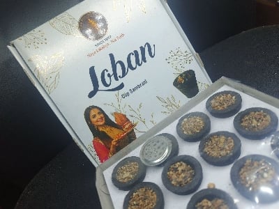 Picture of Loban Premium Dhoop Cup by Big Bell Incense-Multicolor