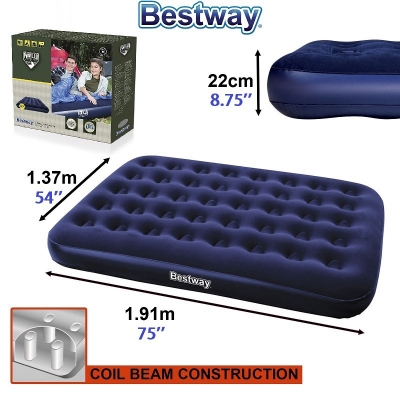 Picture of Indulge Durablity - Upscaled Quality - Bestway Pavillo Double Air Bed Flacked - Innovative Design - Expression of Yourself