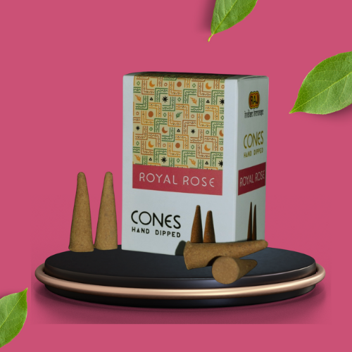 Picture of Royal Rose Hand Dipped Incense Cones-Multicolor