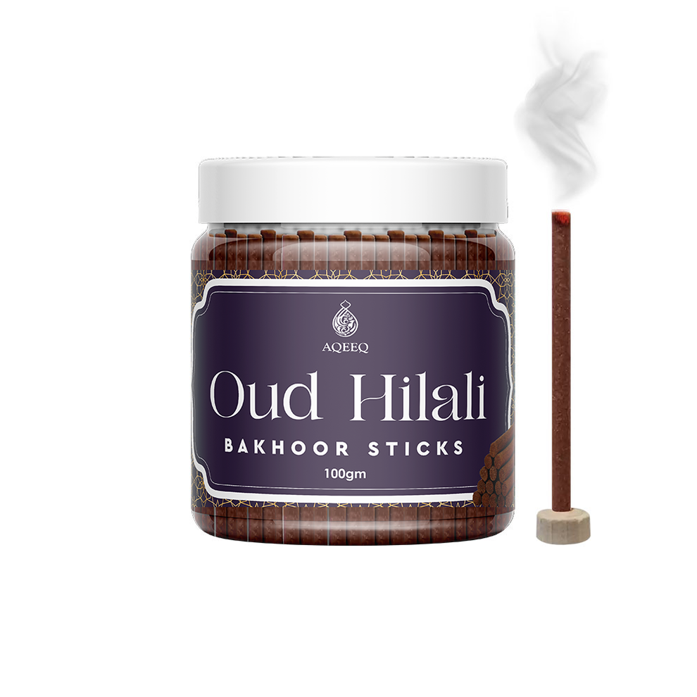 Picture of Aqeeq Oud Hilali Premium Bakhoor Sticks | Honey Spicy Amber Fragrance | Charcoal & Bamboo Free | 100gms-Multicolor