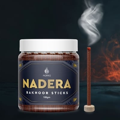 Picture of Aqeeq Nadera Premium Bakhoor Sticks | Citrus Spicy Woody Fragrance | Charcoal & Bamboo Free | 100gms-Multicolor