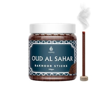 Picture of Oud Al Sahar Premium Bakhoor Sticks | Rose Saffron Caramel Oud Amber Musk Fragrance | Ideal for Home Relaxation Meditation Prayer | Charcoal & Bamboo Free Arabian Bukhoor Sticks | 100gms-Multicolor
