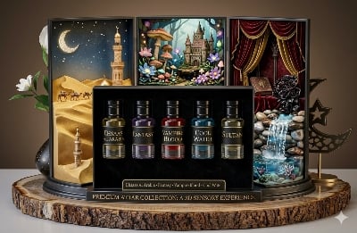 Picture of Ramadan & Eid Special Premium Attar Combo – 5 Pcs Luxury Alcohol-Free Perfume Oil Set |-Body