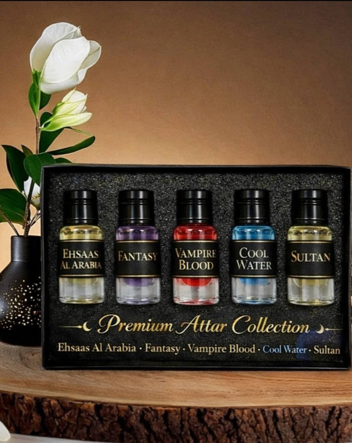 Picture of Ramadan & Eid Special Premium Attar Combo – 5 Pcs Luxury Alcohol-Free Perfume Oil Set |-Body