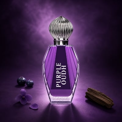 Picture of Meena Purple Oudh Concentrated Perfume Oil 20ml |-Multicolor