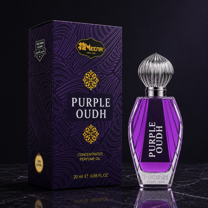 Picture of Meena Purple Oudh Concentrated Perfume Oil 20ml |-Multicolor