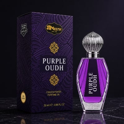 Picture of Meena Purple Oudh Concentrated Perfume Oil 20ml |-Multicolor