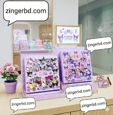 Picture of 100pcs Sticker Set Cinnamoroll Kuromi Non Repeating Notebook Decoration Gifts Decoration Waterproof Cute Holiday Girl Gift |-Multicolor
