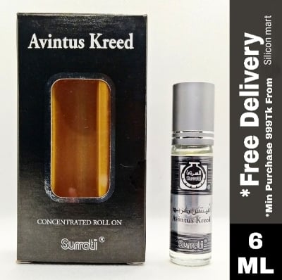 Picture of Surrati Avintus Kreed Attar Long Lasting Fragrance Creed Aventus Perfume Oil Roll On - 6ml (Saudi Arabia)